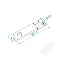 WS-001B9 Flag Shape Neutral/ Live Terminal