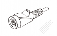 DC Straight Six-Pin Connector