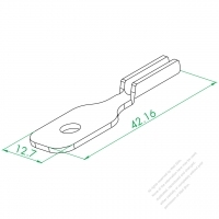 O4.78 Single Hole Terminal