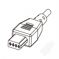 DC Straight Four-Pin Connector