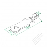 WS-004 Polarized Plug Pin (18# )