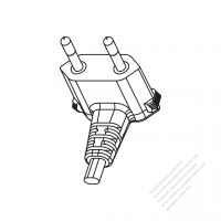 ブラジル 2 P・L 形 AC プラグ・2.5A 250V