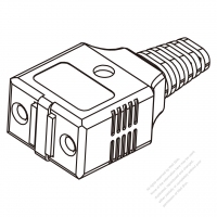 日本 AC電源 2 P コネクタ・炊飯器専用 7A 125V