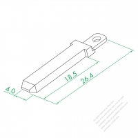 2 x 4 端子