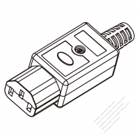 IEC 320 C13 AC電源 コネクタ・2 P + 接地・10A 國際標準