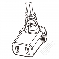 北米 AC電源 2 P 差込型 コネクタ・ NEMA 1-15R 15A 125V