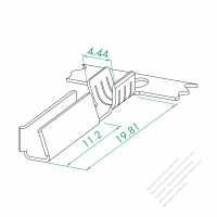 WS-002 シリーズ 2 x 4 U 形端子(大きい口)