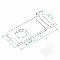 WS-116-12 ヒューズのワイヤー端子