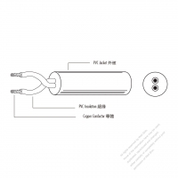 欧州の規格PVC ビニル  ケーブル H03VV-F