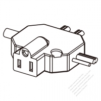 北米 AC電源 3-ピン 差込型 コネクタ・ (NEMA 5-15R) 13A/15A 125V