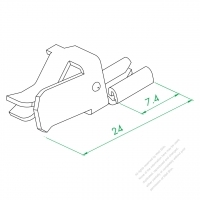 WS-043-1-2A T 形端子(ピアス式)