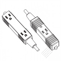 北米 電源タップ・コンセント口数：1+2 個・3-ピン (NEMA 5-15R)・耐熱 10A/13A/15A 125V