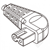 AC電源 2 P コネクタ・IEC 320 C7 ・ L形・ 2.5A 250V