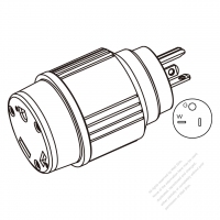 RV用 ACアダプタ・NEMA 5-20Pプラグ変換 TT-30Rコネクタ ・3 P->3 P・30A変換20A 125V