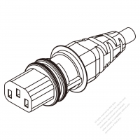 AC電源 3-ピンコネクタ・IEC 320 C13 ・ストレート形・10A 250V