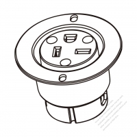 北米NEMA 5-20Rアウトレット・2 P + 接地・20A 125V