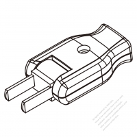 中国・180度回転ピン・ 2 P AC電源 プラグ・10A 250V