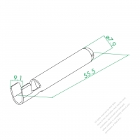 WS-001P O 8.0 電源端子