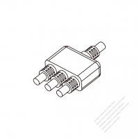 AC電線一体成形コード ストレイン リリーフ 1 出 3・ 電線 OD サイズ: OD ø7.9 Ø8.5