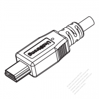ミニ USB B プラグ・ 5 -ピン