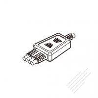 AC電線一体成形コード ストレイン リリーフ 1 出 4・ 電線 OD サイズ: 
入力: OD ø8.5 出力: OD ø7.3