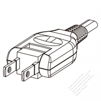 台湾/日本・180度回転ピン・ 2 P AC電源 プラグ・7A-15A 125V