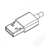 USB 2.0 A プラグ・ 4 -ピン (組立型)