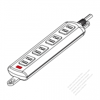 日本電源タップ 2 P・ 4 個口・15A 125V