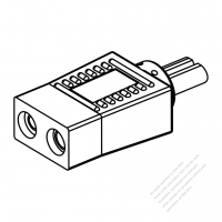 2-ピン 家電用電源コネクタ