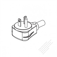 北米 NEMA 5-20P・2 P + 接地・L 形 AC プラグ・20A 125V