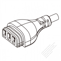 3-ピン 扇風機電源コネクタ