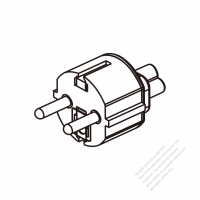 ACアダプタノート用・欧州 プラグ変換 IEC 320 Sheet Aミッキー型コネクタ・3 P->3 P・2.5A 250V