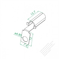 WS-037-5 D 形電源端子