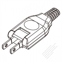 台湾/日本・180度回転ピン・ 2 P AC電源 プラグ・7A-15A 125V