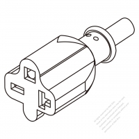 北米 AC電源 3-ピン 差込型 コネクタ・ (NEMA 6-15R/20R) 13A/15A/20A 250V