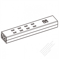 日本電源タップ 2 P  4個口・USB 充電 2個口