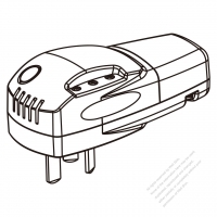中国・インテリジェント AC電源プラグ・2 P + 接地 ・タイムー制御式・ 10A 250V