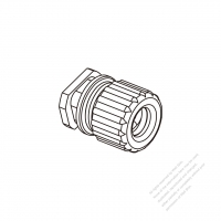 ケーブルグランド: 平形線・ 電線 OD: ø5.4*8.4mm