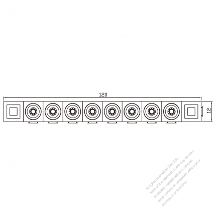 20A/30A, 8-Pin 電池香蕉頭插頭 連接器, 120mm X 12mm