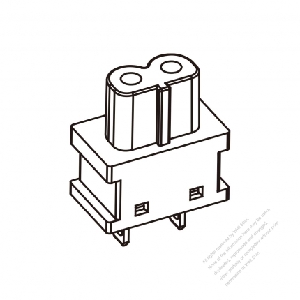 OEM 家電用品AC插座B 形式及帶極性 2.5A