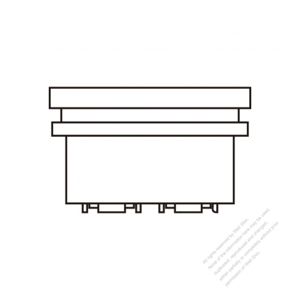IEC 320 (C8) 家電用品AC插座2.5A 250V