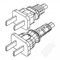 中國2-Pin AC插頭, 6A,10A 250V