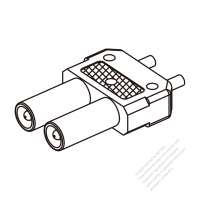 45A, 2-Pin 電池香蕉頭插頭 連接器