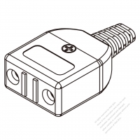 日本AC電源線連接器2 芯 Electric Cooker Connector 7A 125V