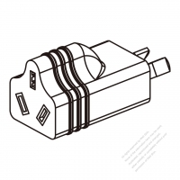 AC轉接頭, 澳洲轉澳洲, 2轉3-Pin