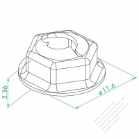 EM-073 內六角空心螺母