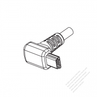 Mini USB B 插頭, 5 Pin, (彎頭型式)