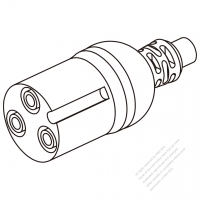 45A, 3-Pin 電池香蕉頭連接器