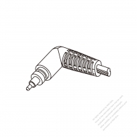 DC 插頭彎頭型式 1-Pin