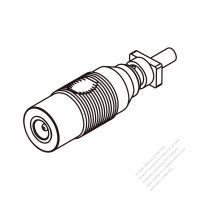 DC 直頭型式  1-Pin 連接器